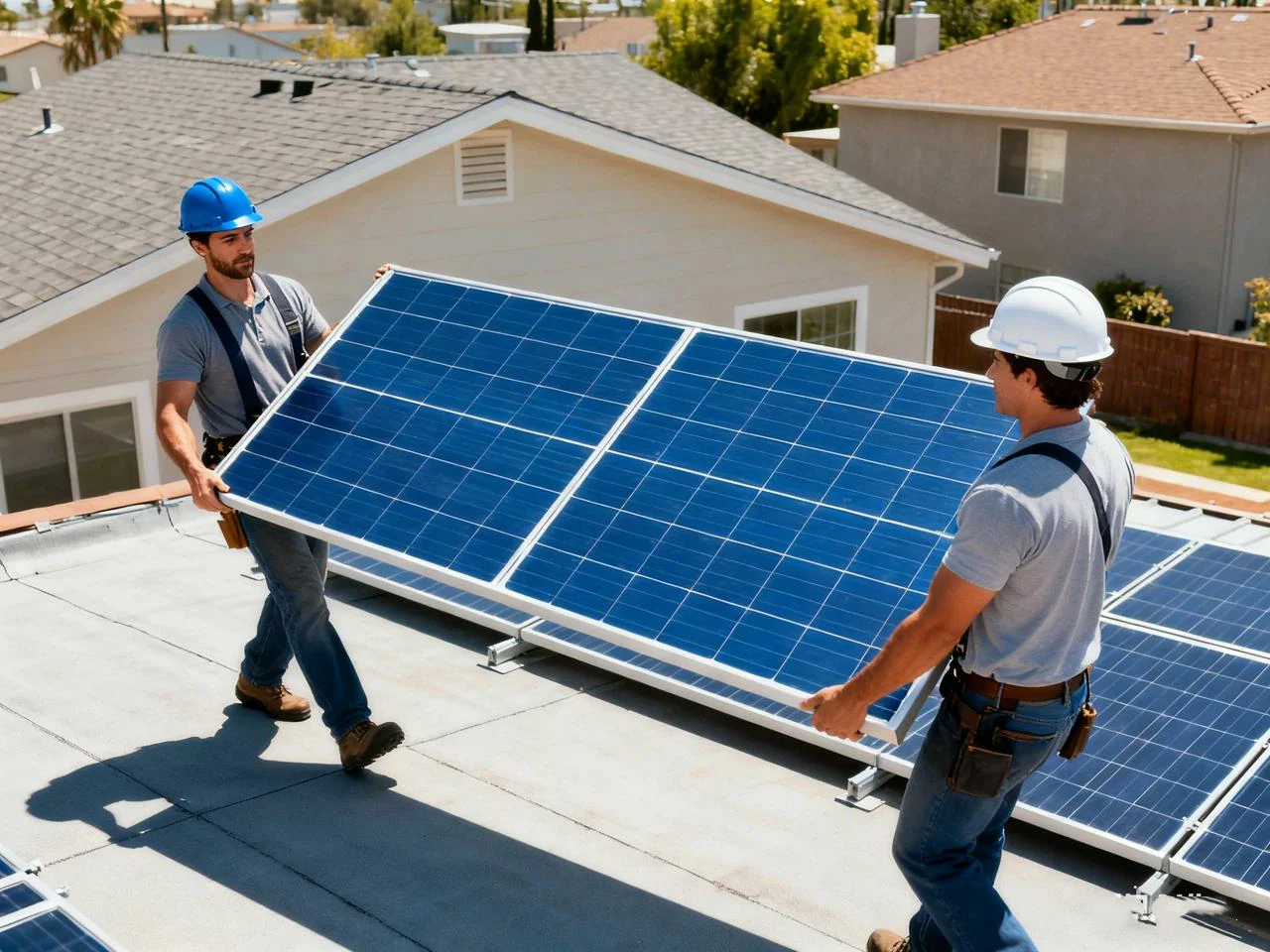 montaż paneli fotowoltaicznych