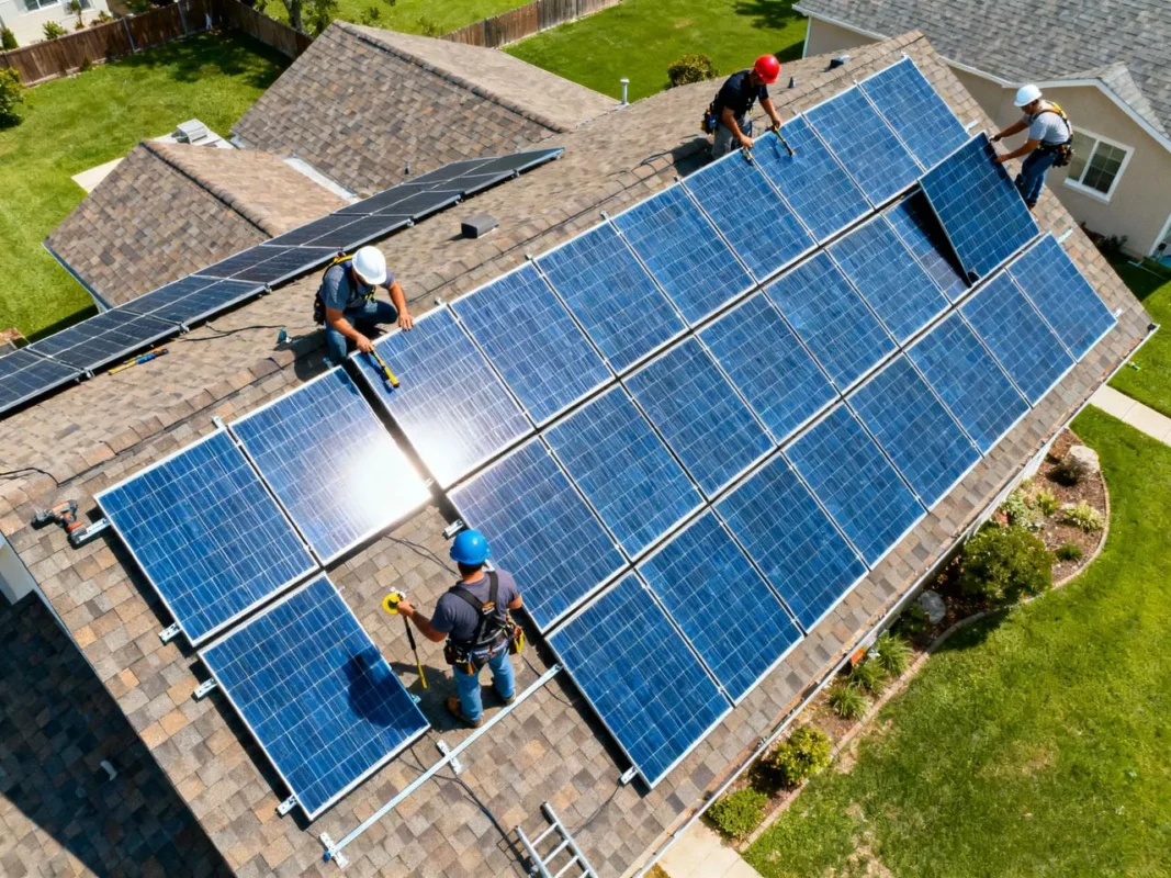 montaż paneli fotowoltaicznych