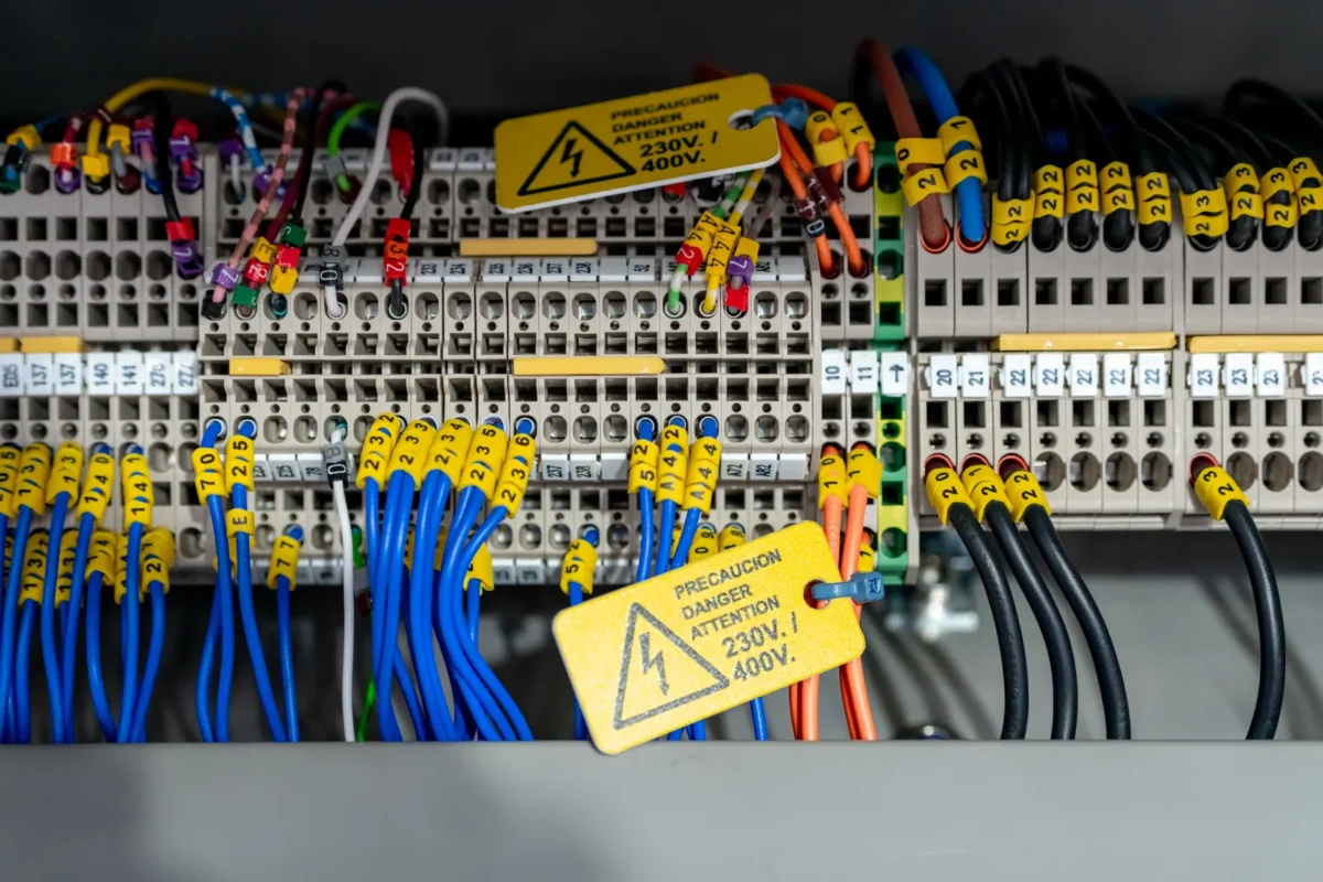Okablowanie służy jednofazowemu hybrydowemu inwerterowi w instalacji.