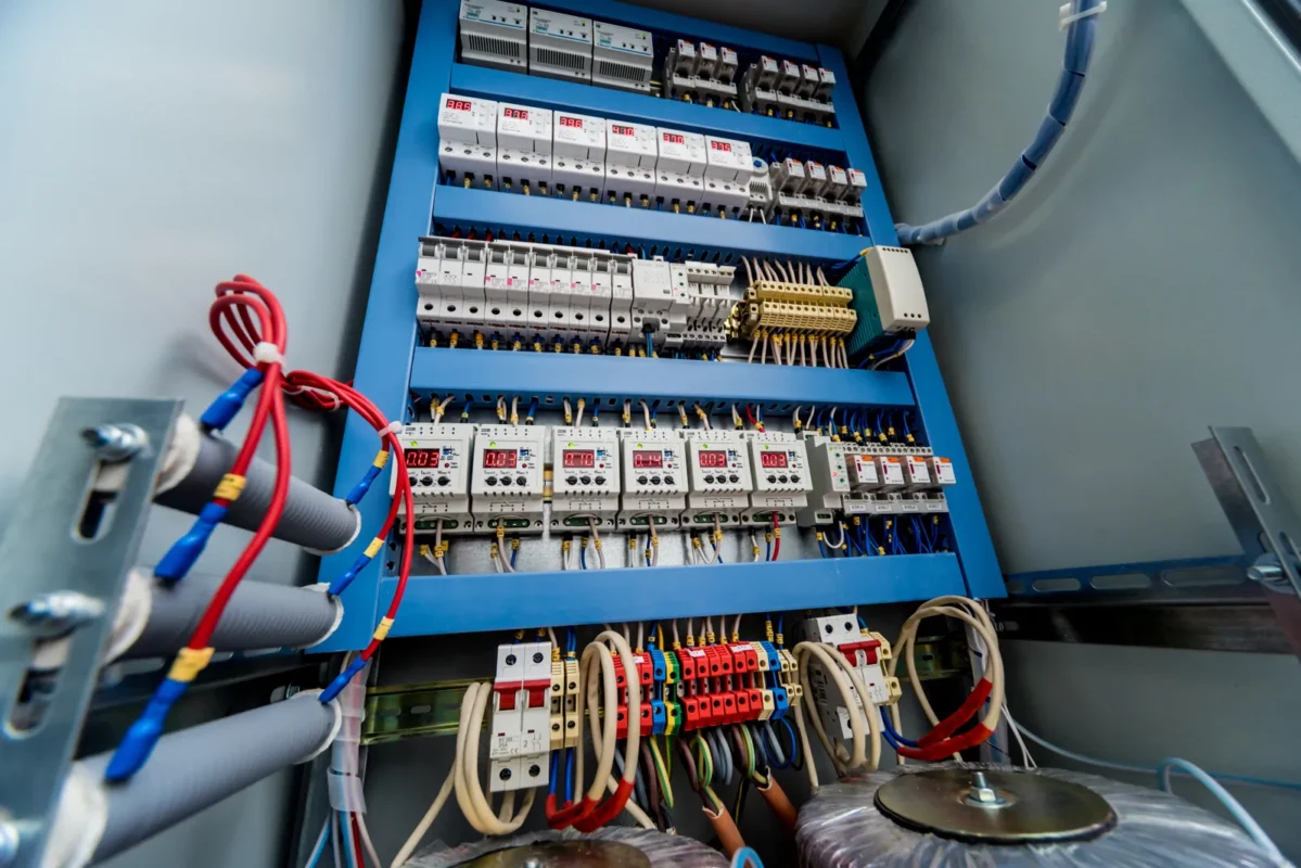 Skrzynka rozdzielcza steruje pracą instalacji z magazynem energii o pojemności 6 kWh.