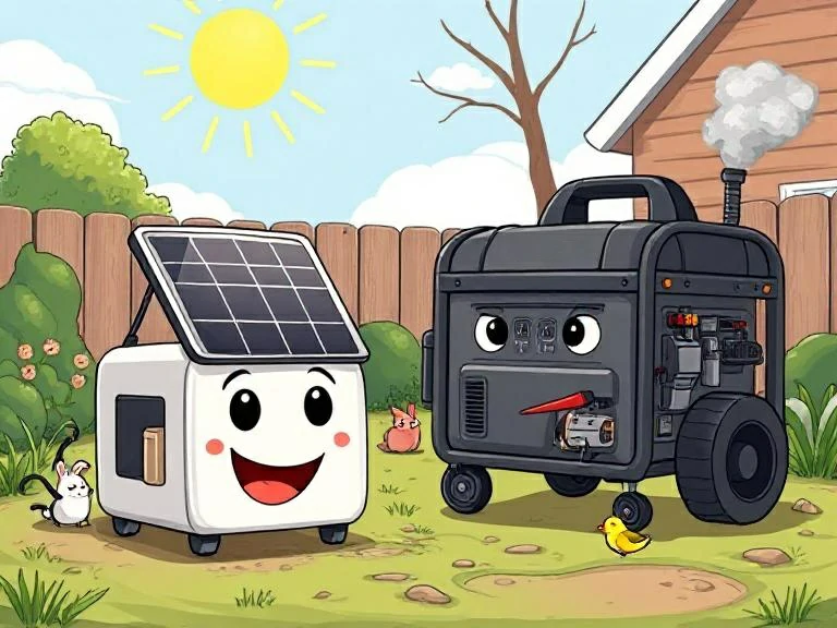 solar and gas generator 